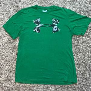 🩵Under armour men’s large green logo t shirt short sleeve